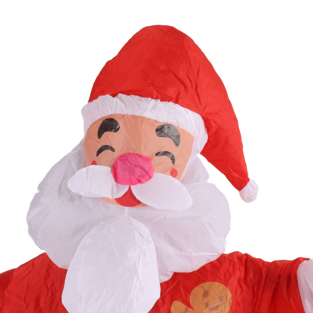Inflatable Christmas Costume Funny Blow Up Christmas Party Doll Suit for 150‑190cm Adult Cosplay Big Head Santa