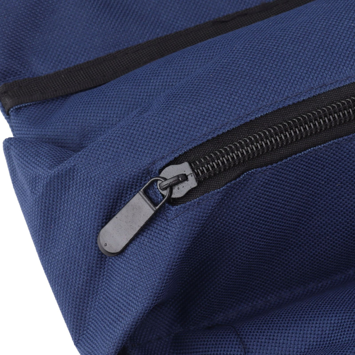 Roll Up Tool Bag 5 Zipper Pockets Portable Oxford Cloth Electricians Tool Bag for Carpenter Plumber Blue