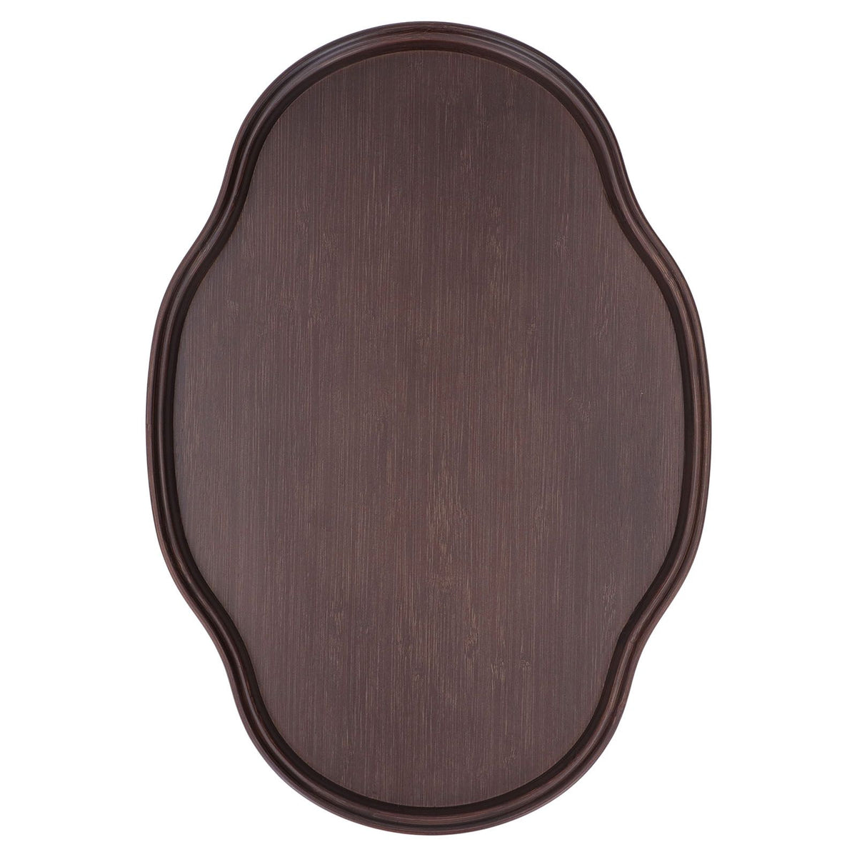 Tea Tray Walnut Color Multifunctional Textured Bamboo Coffee Table Tray for Guest Reception