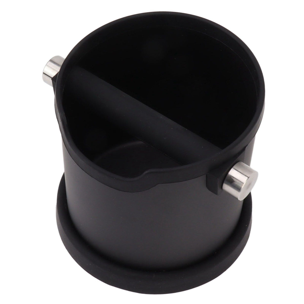 Semi Automatic Coffee Knock Box Stainless Steel Silicone Coffee Grounds Container Dump Bin