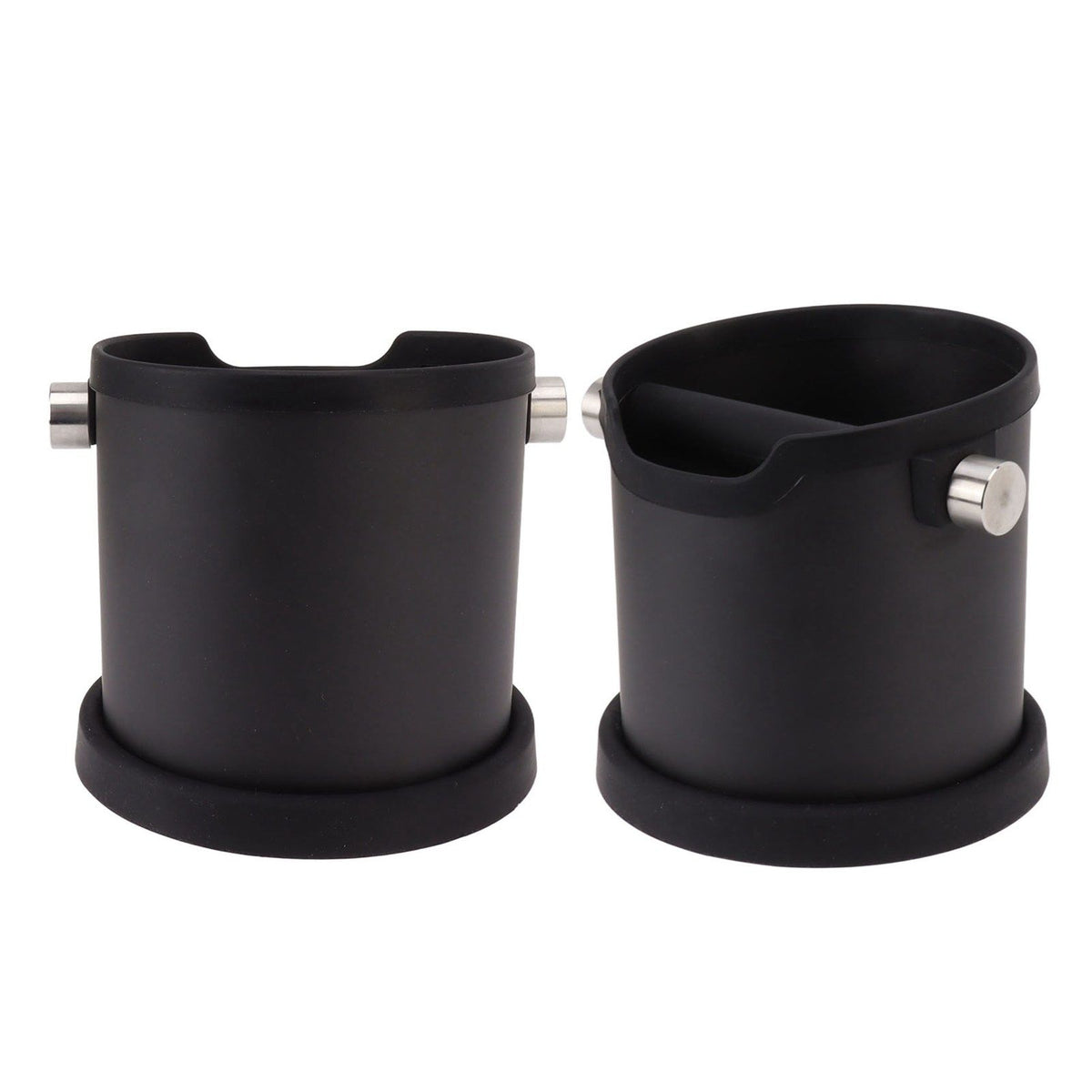 Semi Automatic Coffee Knock Box Stainless Steel Silicone Coffee Grounds Container Dump Bin