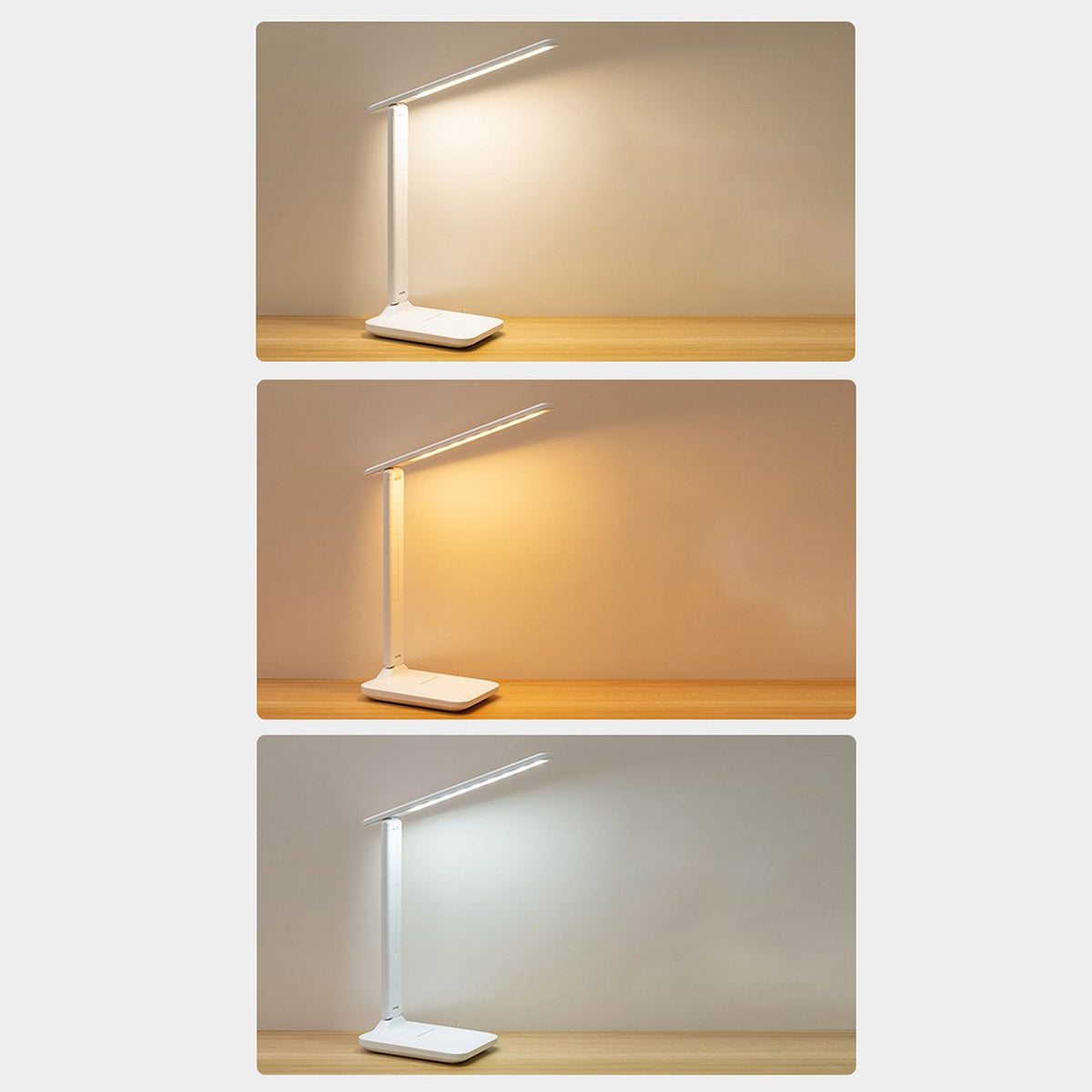 LED Reading Lamp Plastic Eye Protection USB Charging Desk Light for Bedroom Study 10W 5V/1A