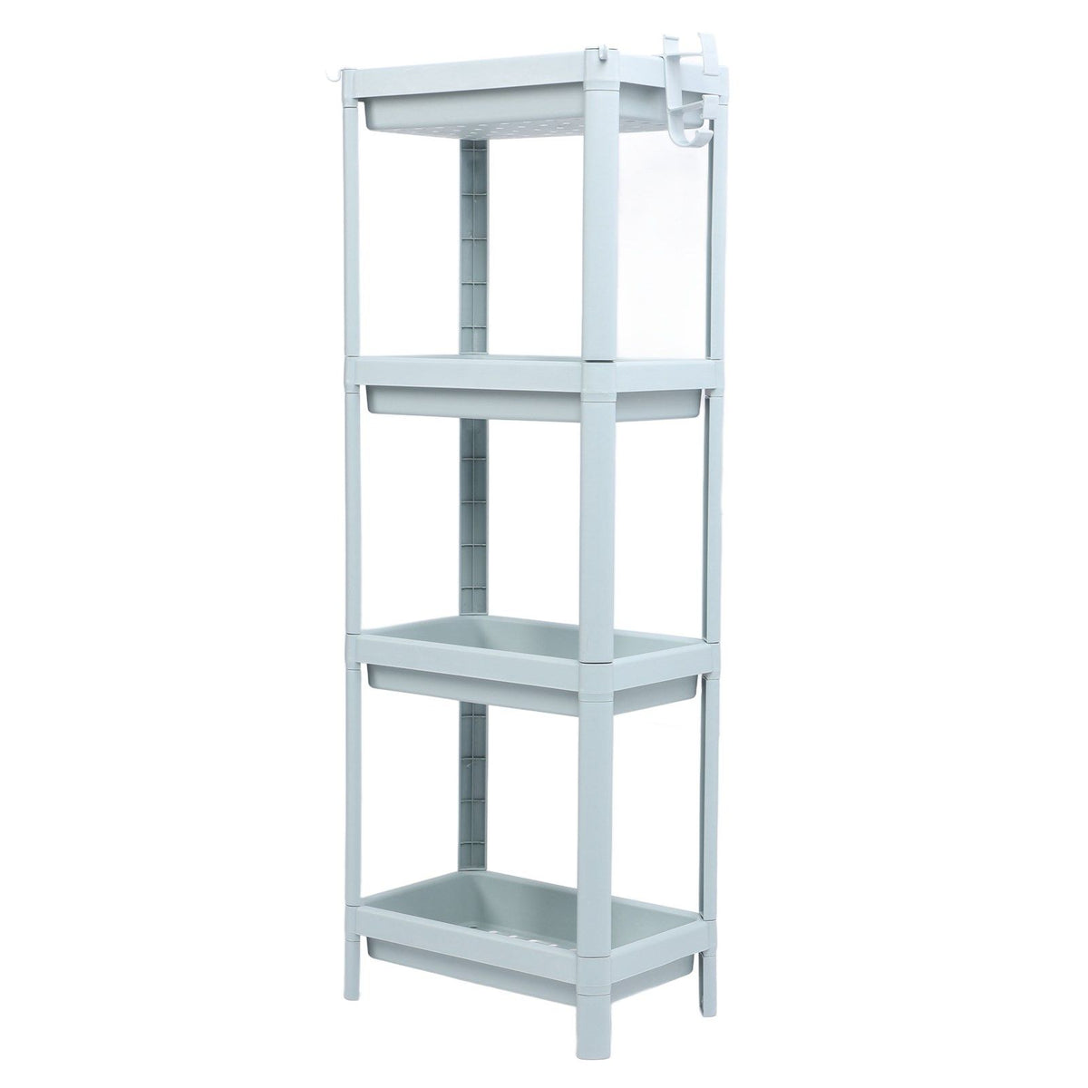 Bathroom Floor Storage Shelf Bathroom Storage Open Shelf Unit Freestanding Corner Rack Shelves Storage Rack Nordic Blue 4 Tier