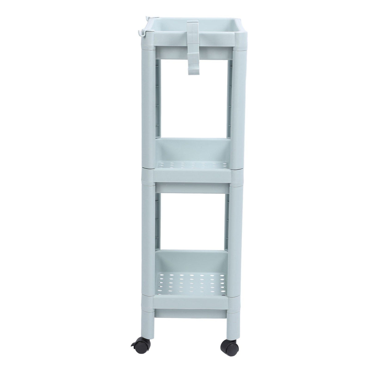 Bathroom Floor Storage Shelf Bathroom Storage Open Shelf Unit Freestanding Corner Rack Shelves Storage Rack Nordic Blue 3 Tier (with Wheels)