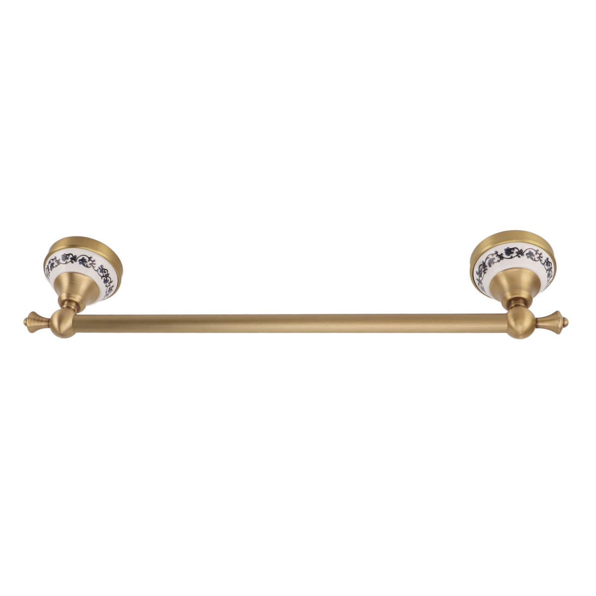 40.5cm Bathroom Towel Bar Copper Bath Towel Rack Single Towel Bar Wall Mounted Towel Holder European Style Antique