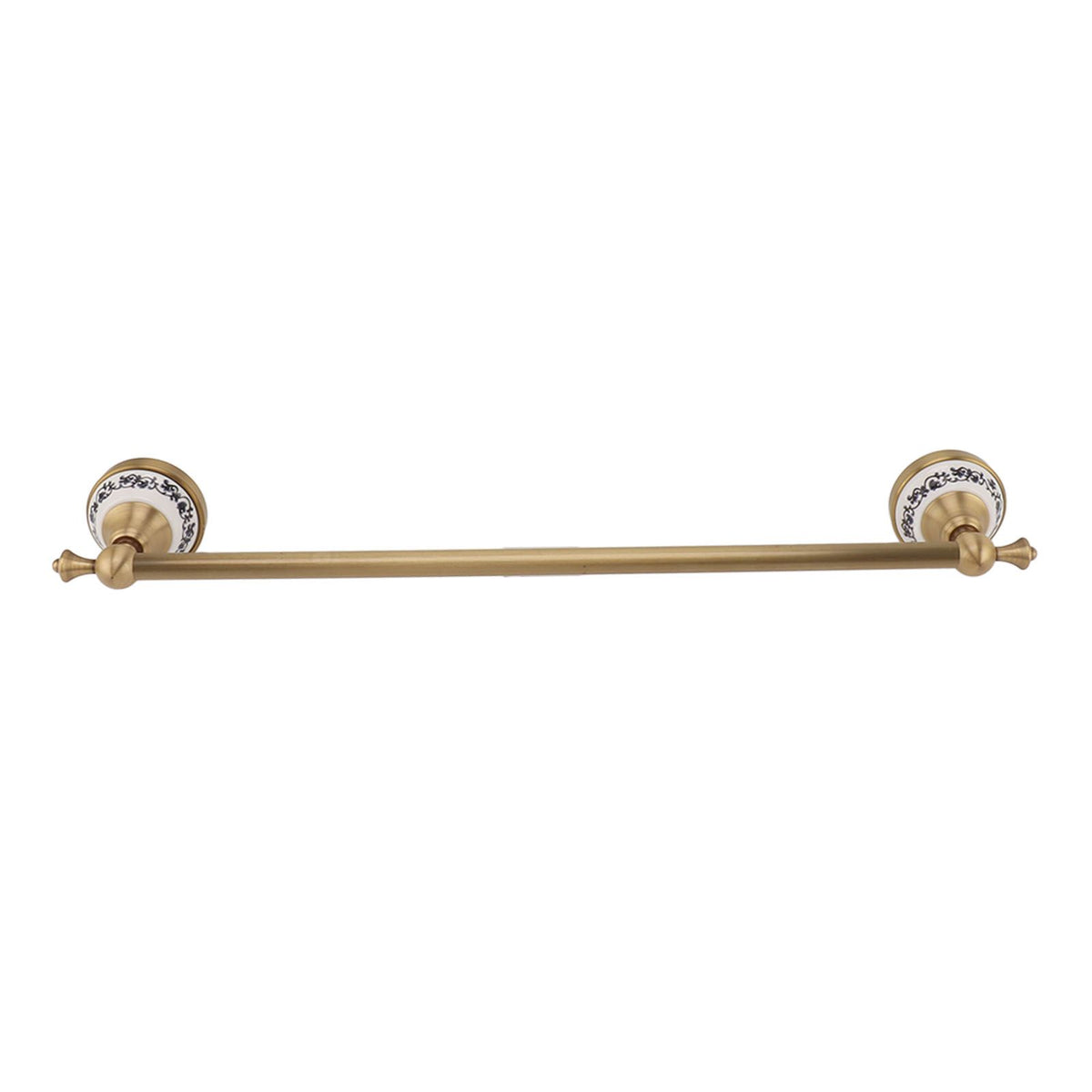 Towel Bar European Style Single Rod Hanging Bath Towel Holder Copper Towel Rack for Bathroom Toilets Antique Color