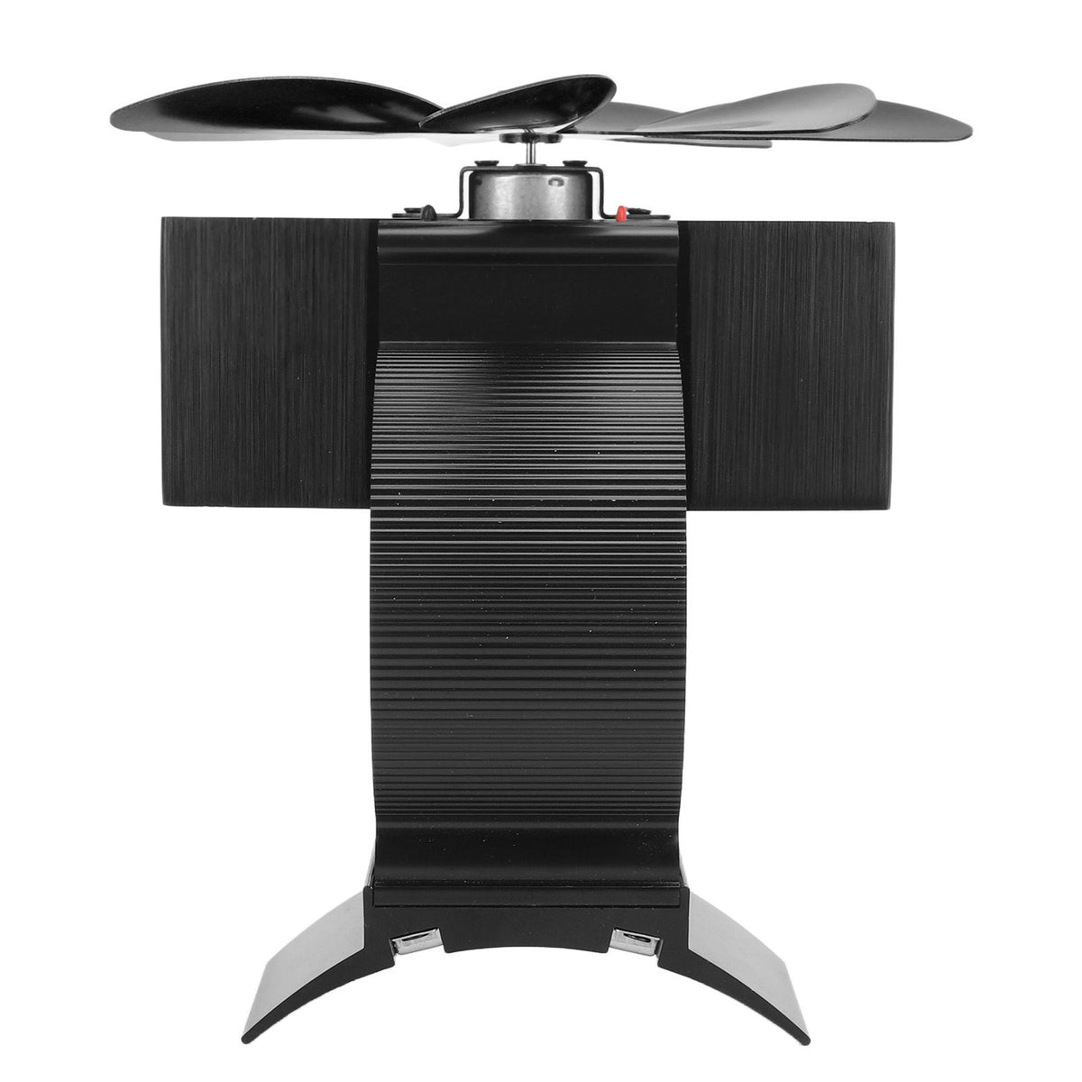 Wood Stove Fan Pipe Fireplace Fan 7 Blades Stove Fan On Chimney Silent Motors Heat Powered Wood Stove Fan Magnetic Wall Mount Black