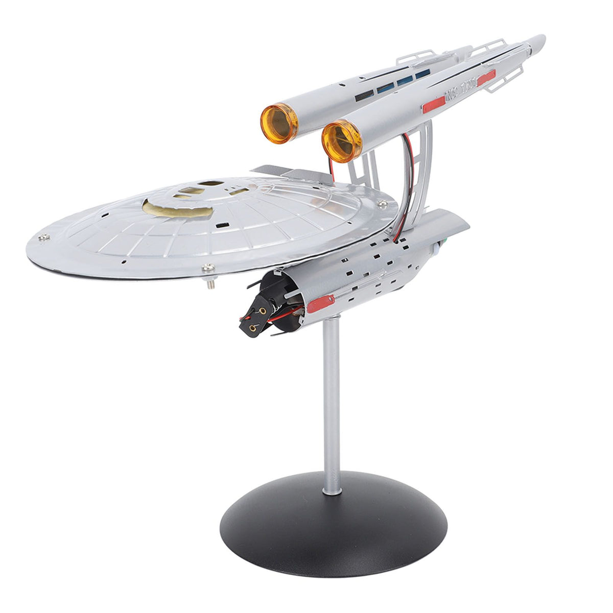 Spaceship Model with Lights 1:1000 Life Like High Durability Spaceship Toy for Display Collection