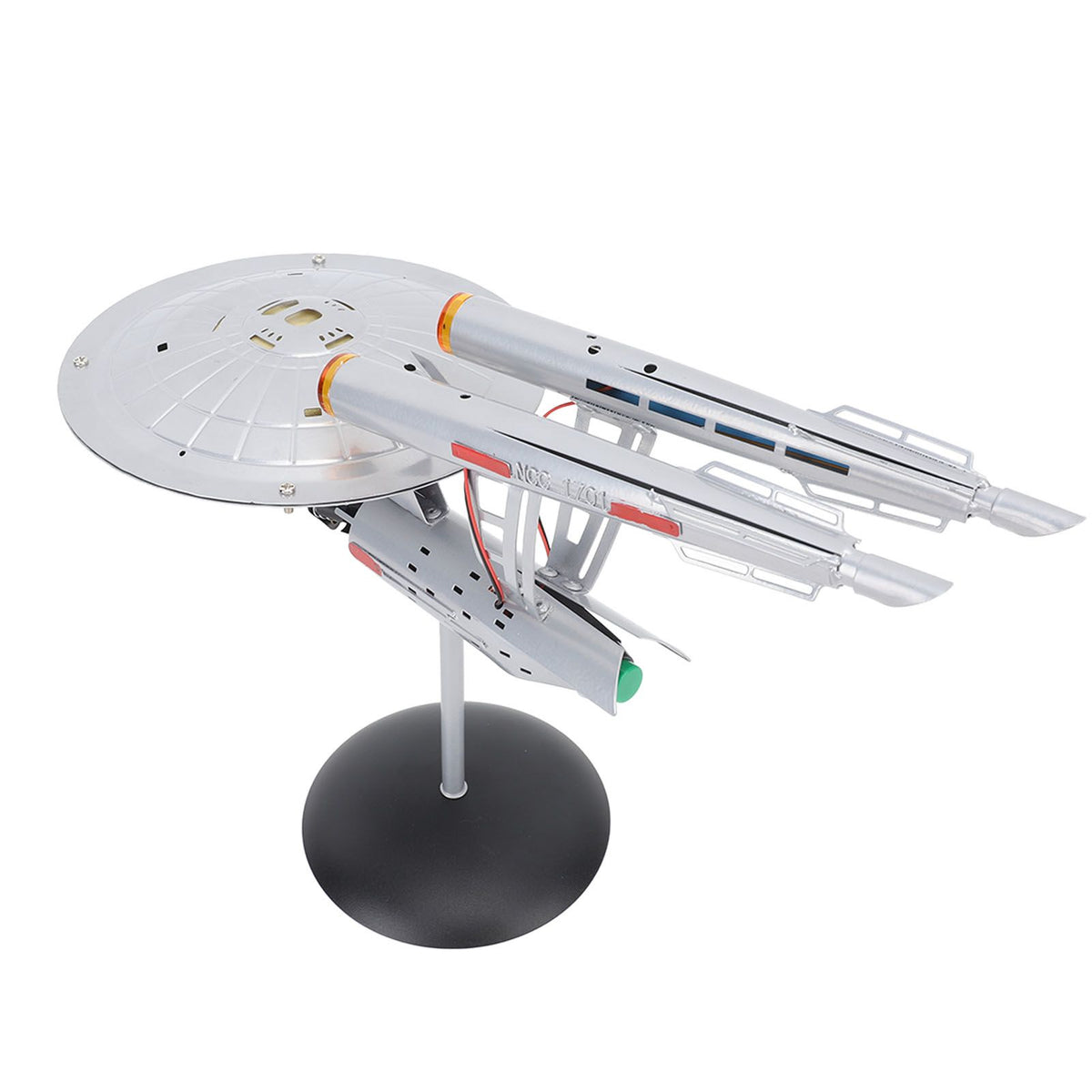 Spaceship Model with Lights 1:1000 Life Like High Durability Spaceship Toy for Display Collection