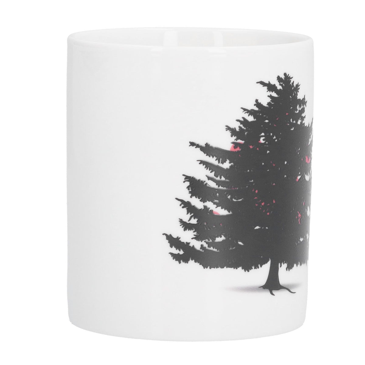 Christmas Trees Pattern Color Changing Mug Heat Induction Cup Ceramic Mug for Home Office