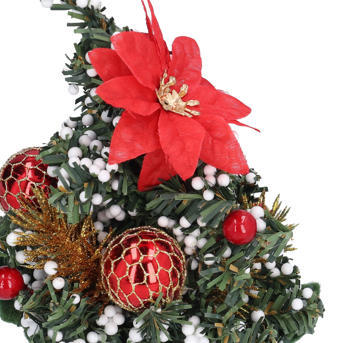 Artificial Christmas Tree Mini Exquisite Cute Bright Colors Desktop Innovative Christmas Tree OrnamentsRed