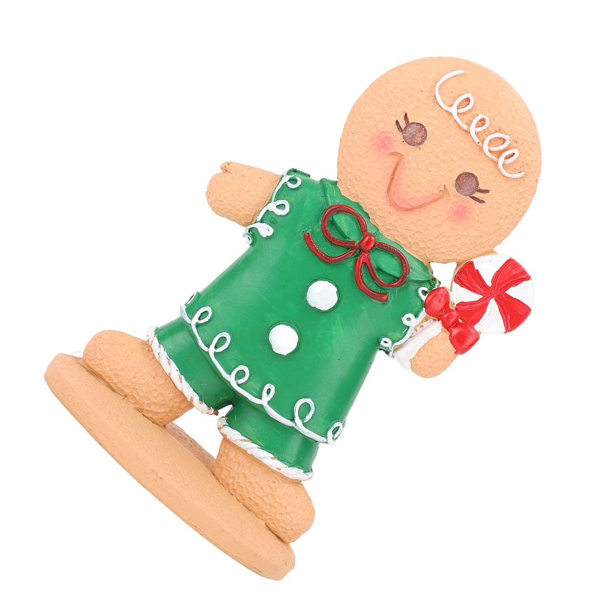 Gingerbread Kids Tabletop Figures Creativity Cute Christmas Gingerbread Table Decor for Store Bar Boy Candy