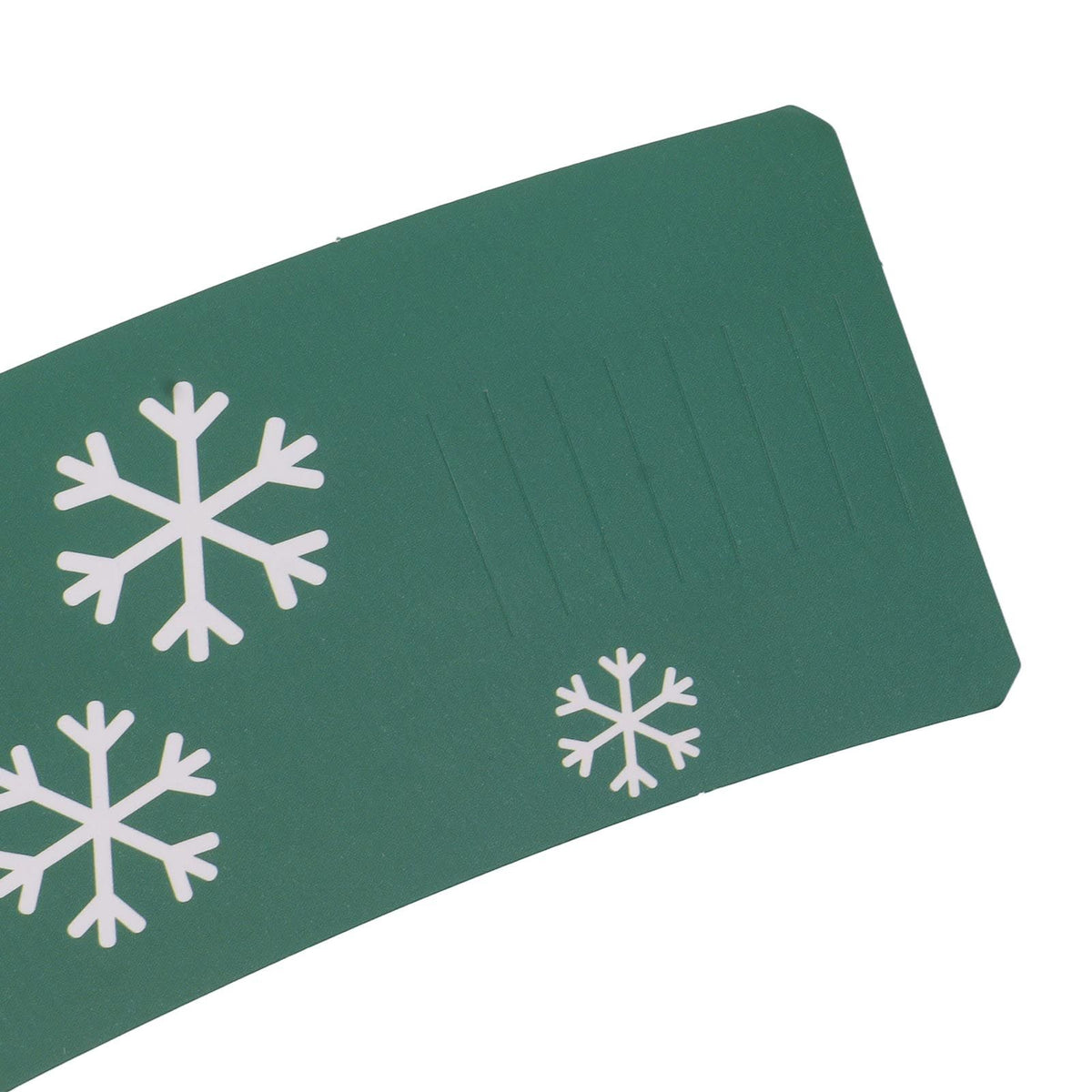 50PCS Coffee Cup Sleeves Disposable Paper Cup Sleeves Hot Drink Holder for Halloween Christmas Chocolate Cold Beverage Green