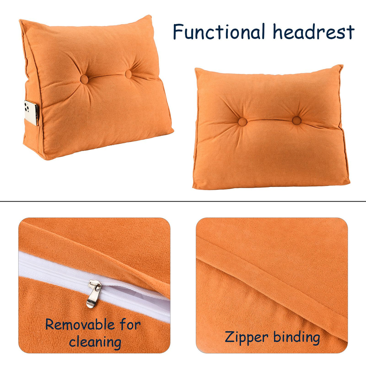 Triangle Cushion Bed Head Large Backrest Lumbar Cushion Tatami Soft Package