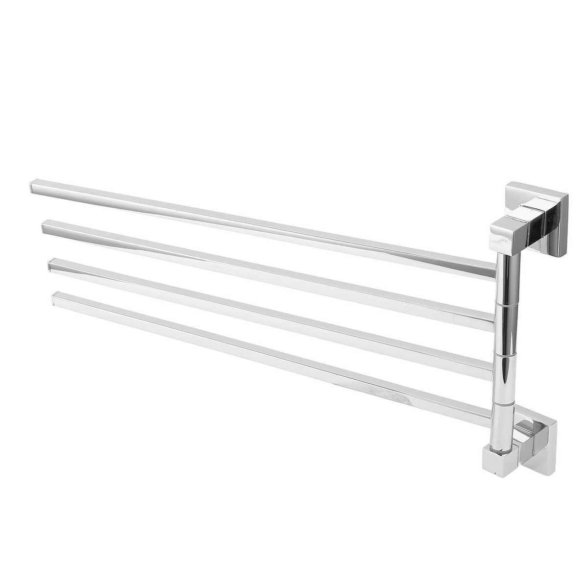 Stainless Steel Towel Rack Bar 180° Rotatable Towel Bathrobe Hanger Holder for Bathroom4 Rods