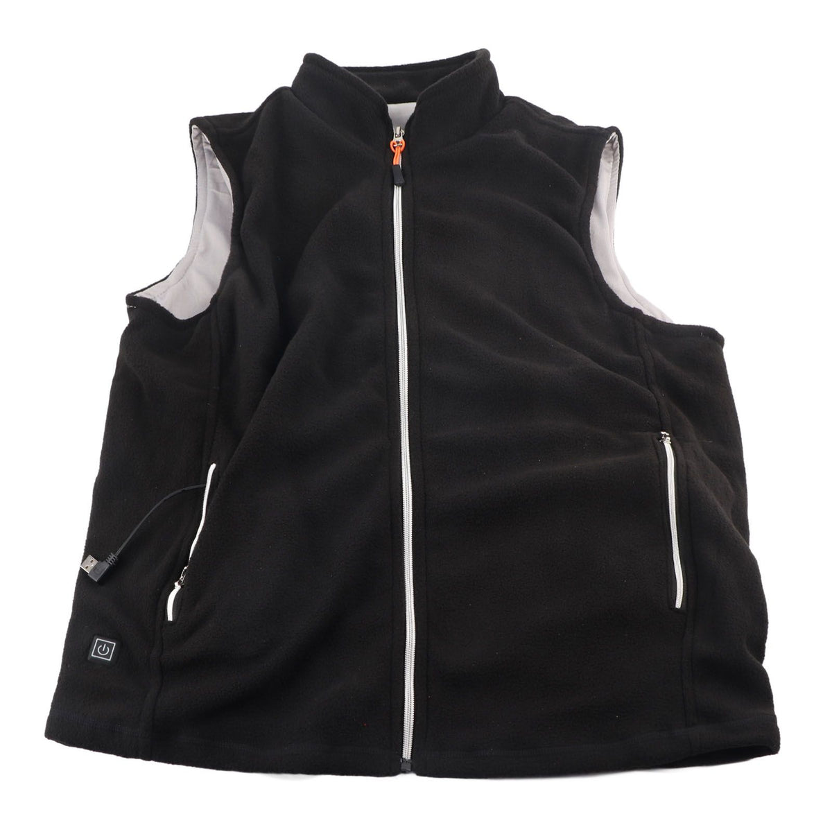 Heated Vest Winter Washable USB Powered Round Neck Electric Vest for Outdoor Camping HikingS