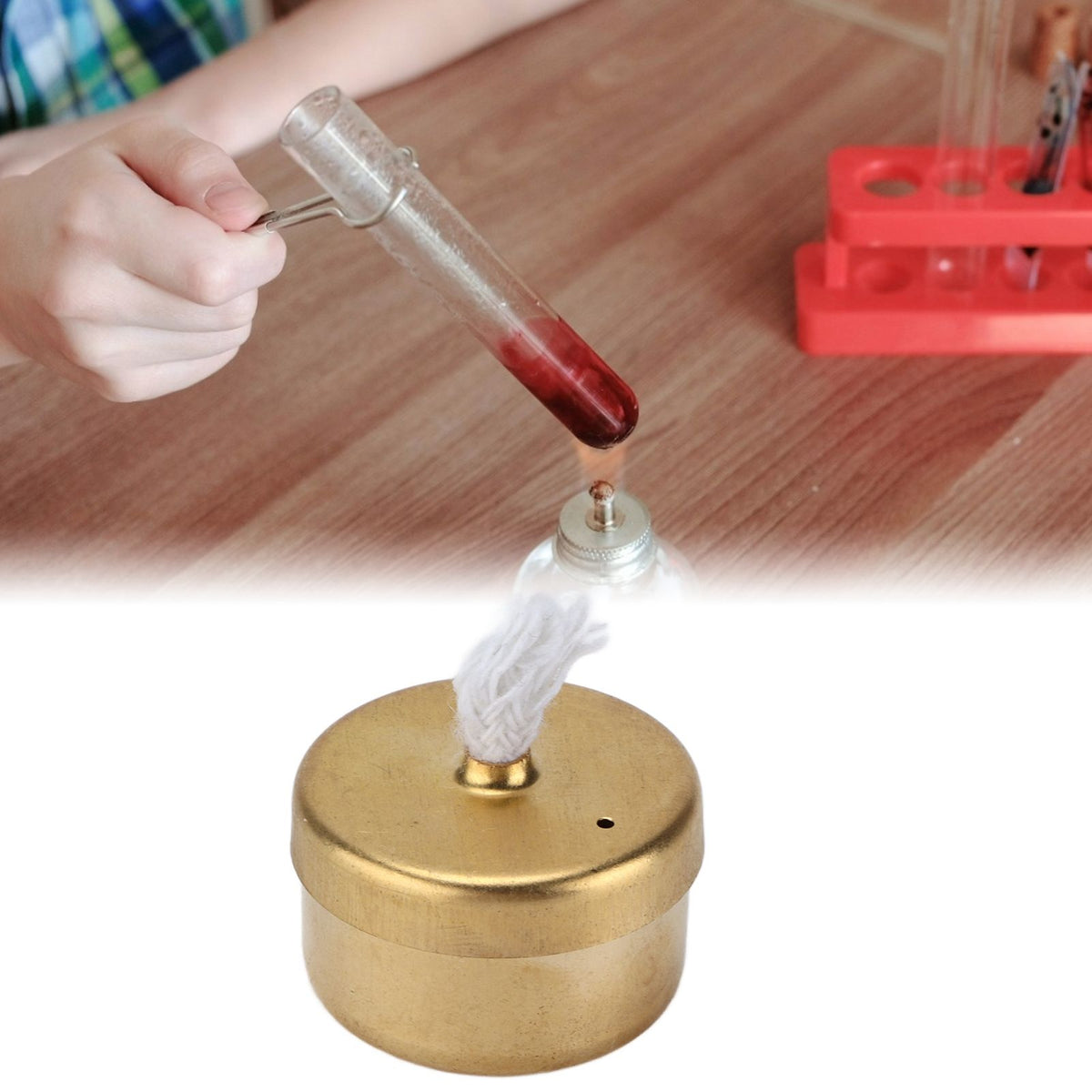 Mini Copper Burning Light Stirling Engine Steam Engine Model Ethanol Burner Lamp for Tea Coffee Boiling