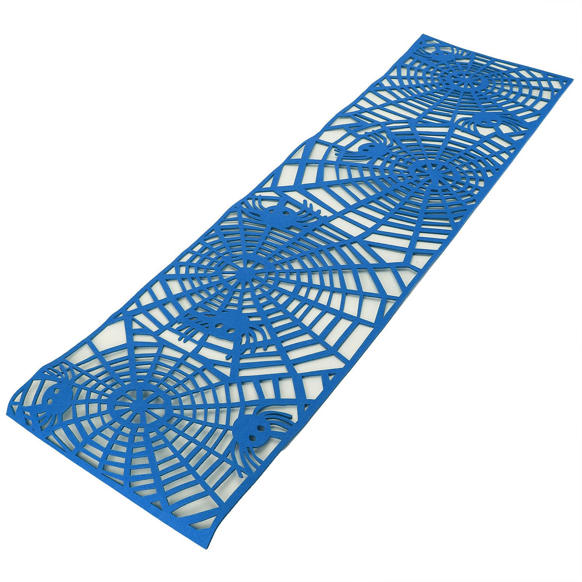 Rectangle Shape Tablecloth Hollow Out Table Runner for Wedding Household DecorationsLight Blue