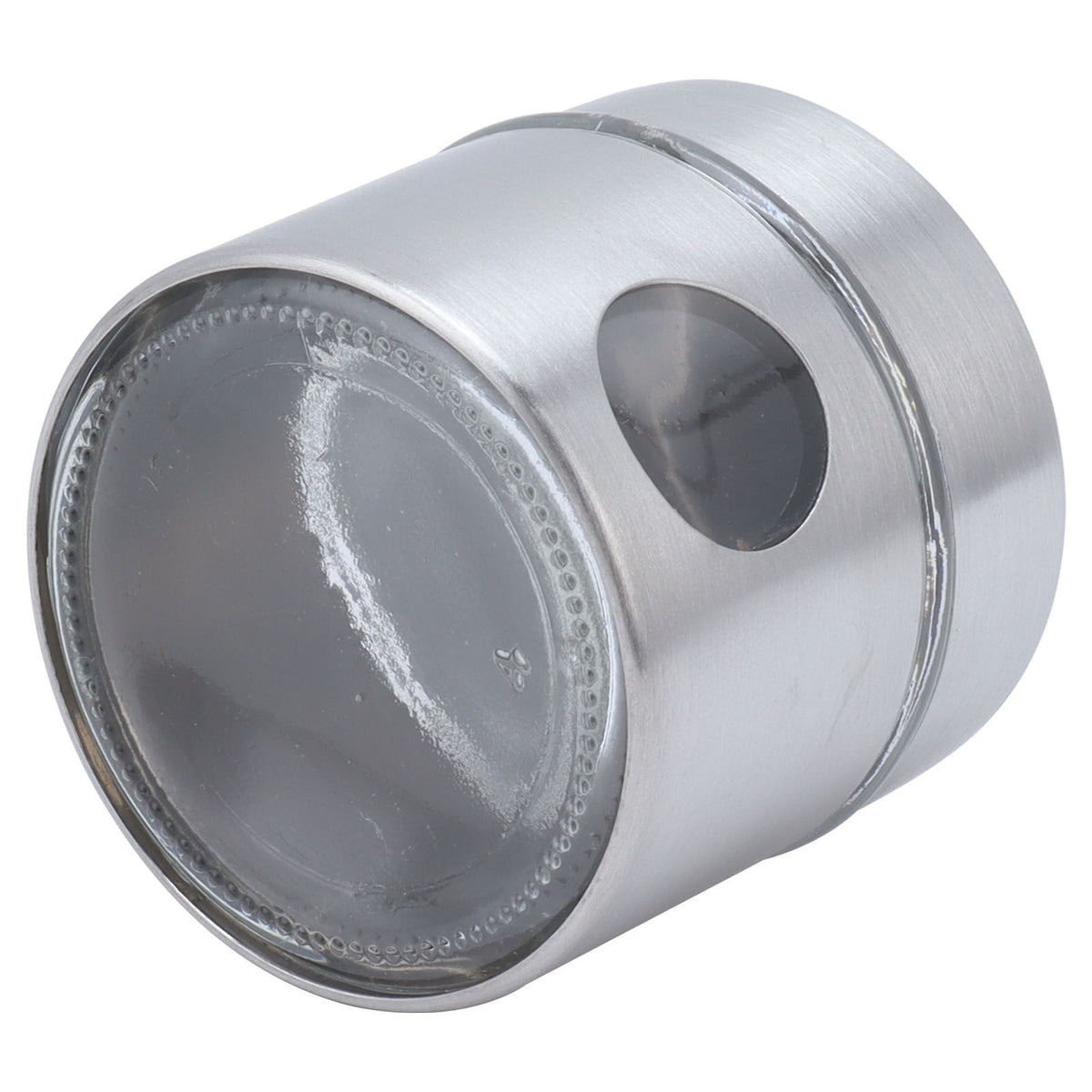 Coffee Bean Container Iron Glass Mini Sealed Jar Kitchen Storage Tank for Beans TeaSilver