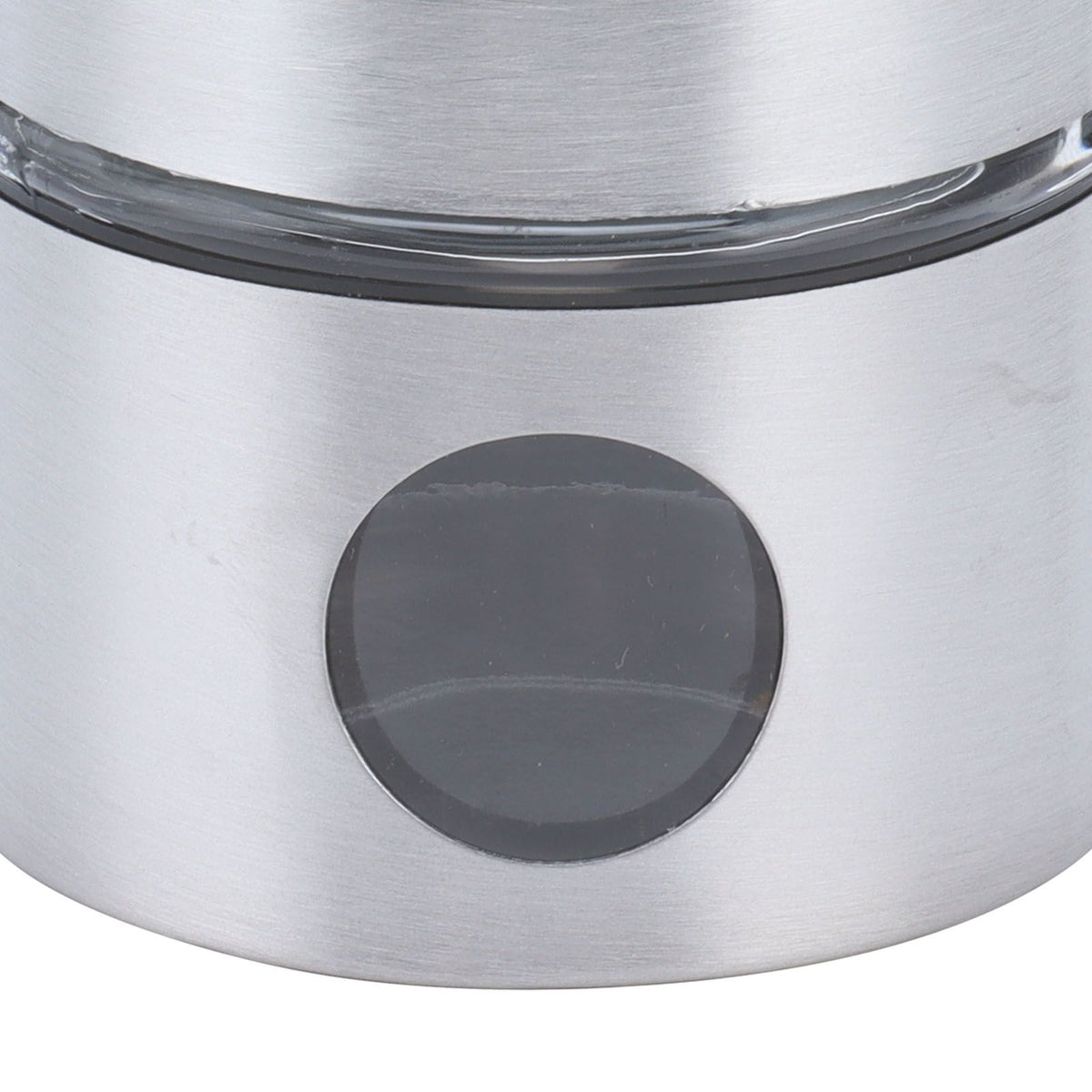 Coffee Bean Container Iron Glass Mini Sealed Jar Kitchen Storage Tank for Beans TeaSilver