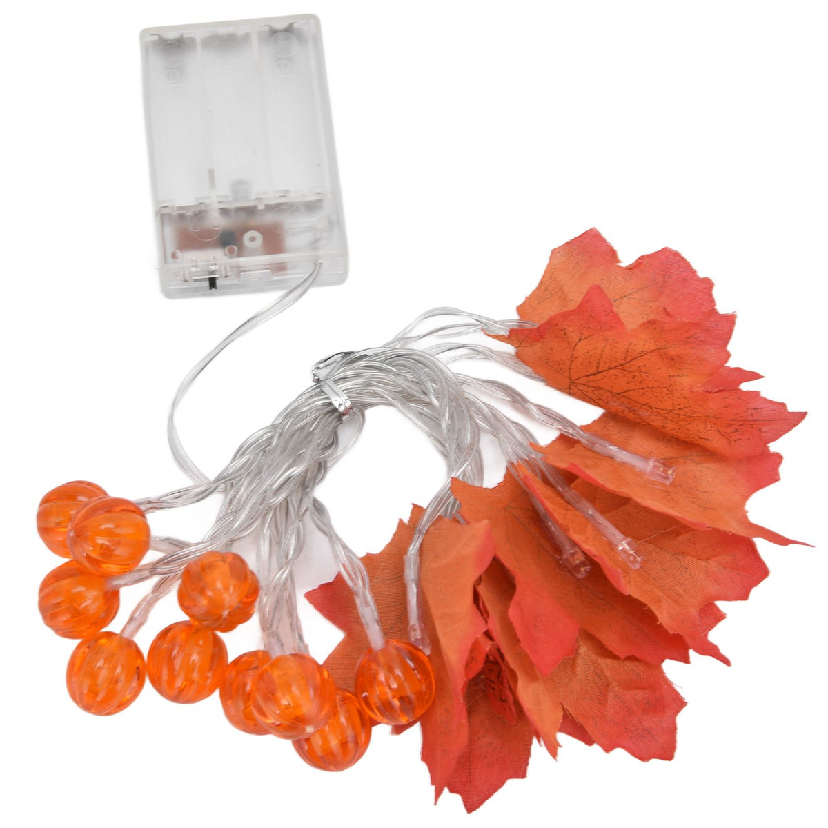 Maple Leaf String Light with Constant Light Flashing Dual Modes Indoor Outdoor Holiday Party Decors(3 m 9.8ft 20LED )