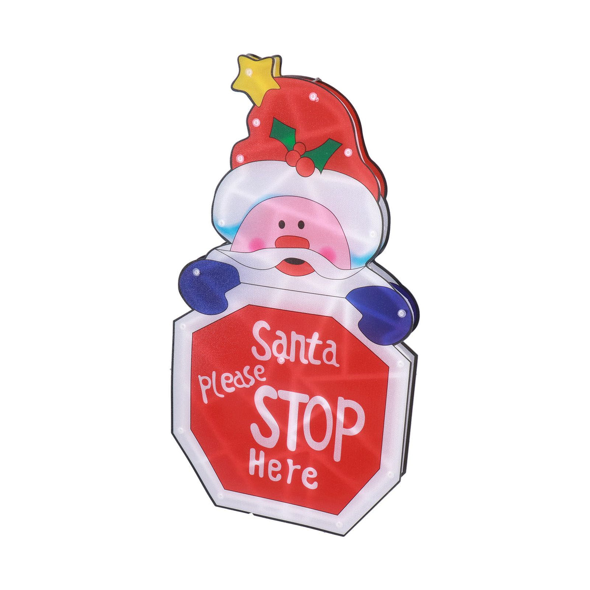 LED Christmas Decoration Light Santa Claus Lighted Window Decoration Battery Powered with Suction Cup for Christmas Decoration