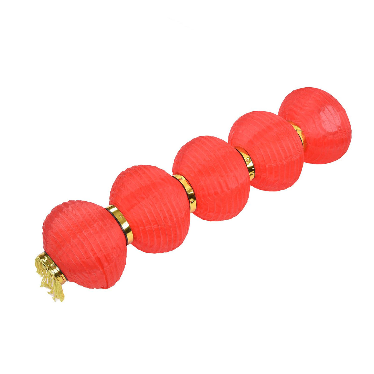 10in 5 Strings LED Solar Lantern Outdoor Waterproof Chinese Decorative Cloth Lantern Lamp