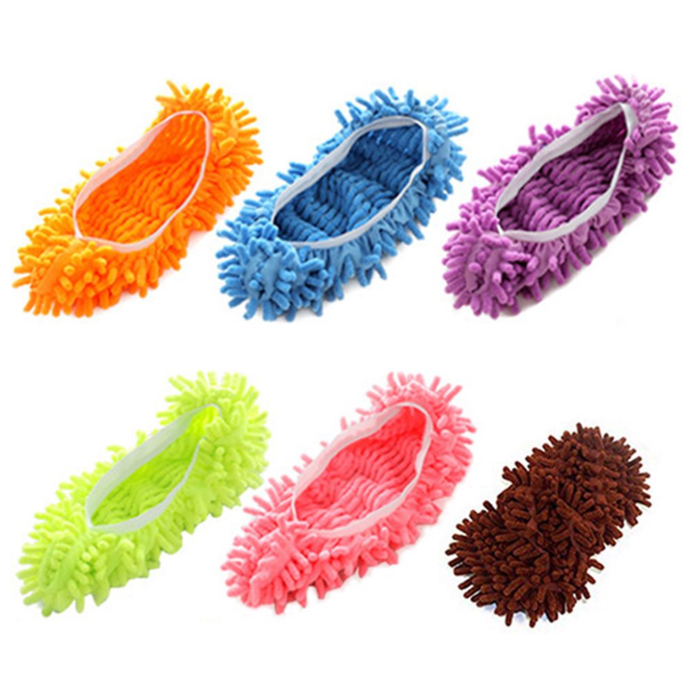 10Pcs Mop Slippers for Floor Cleaning Removable Mop Head Shoes Cover Microfiber Mops Shoes Dust Hair Cleaner Sweeping