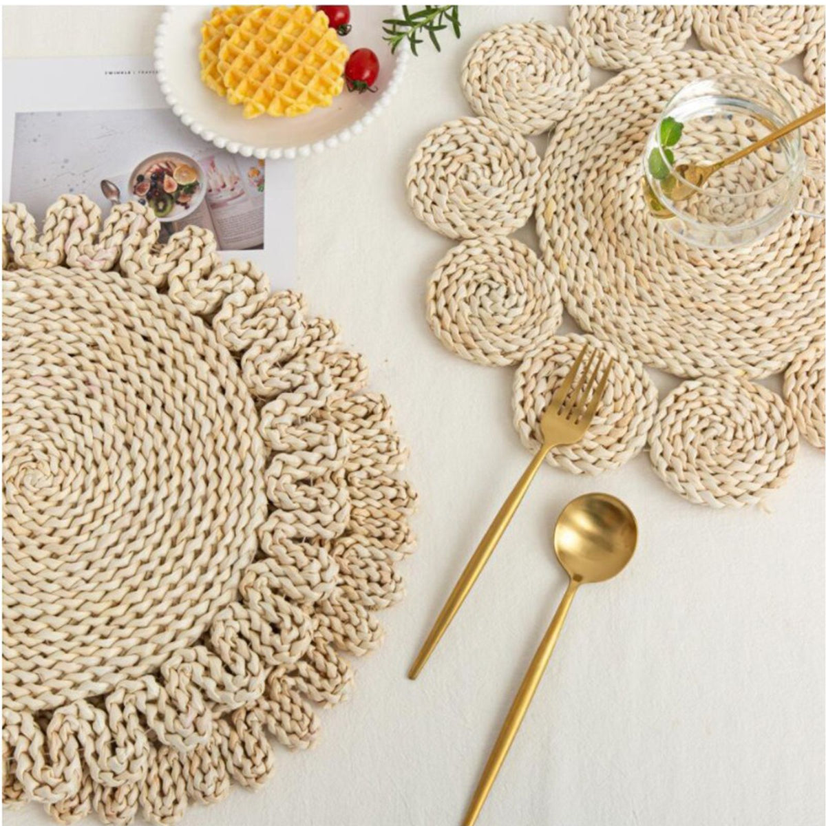 Placemats Multipurpose Thickened Exquisite Innovative Woven Heat Resistance Table Mats