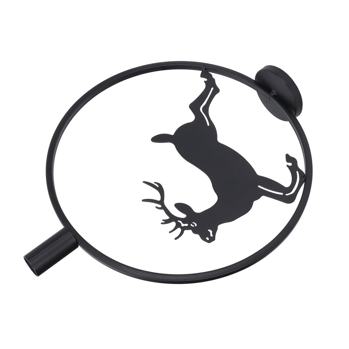 Deer Candle Holder Black European Style Tealight Holder Wall Decoration for Wedding Party