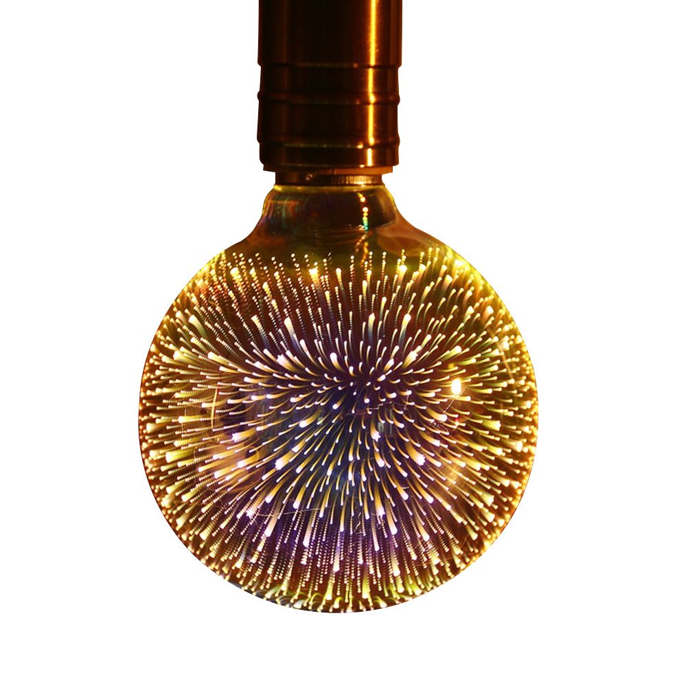 3D Firework LED Bulb LED Light Bulbs 3D Firework Effect 4W E27 Firework LED Lamp Vintage Colorful Decorative Light Bulb