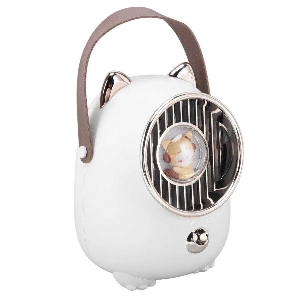 Air Conditioner Fan Multifunctional Portable 350ml Humidifying Spray Usb Rechargeable Air Cooler with LED Ambient Light