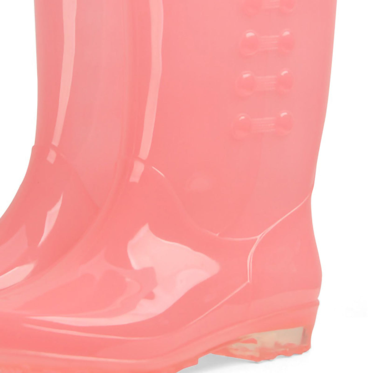 Tall Rain Boots Non Slip Waterproof Rain Shoes PVC Transparent Rain Footwear with Plush Cotton Coverfor Women Adults Pink 38