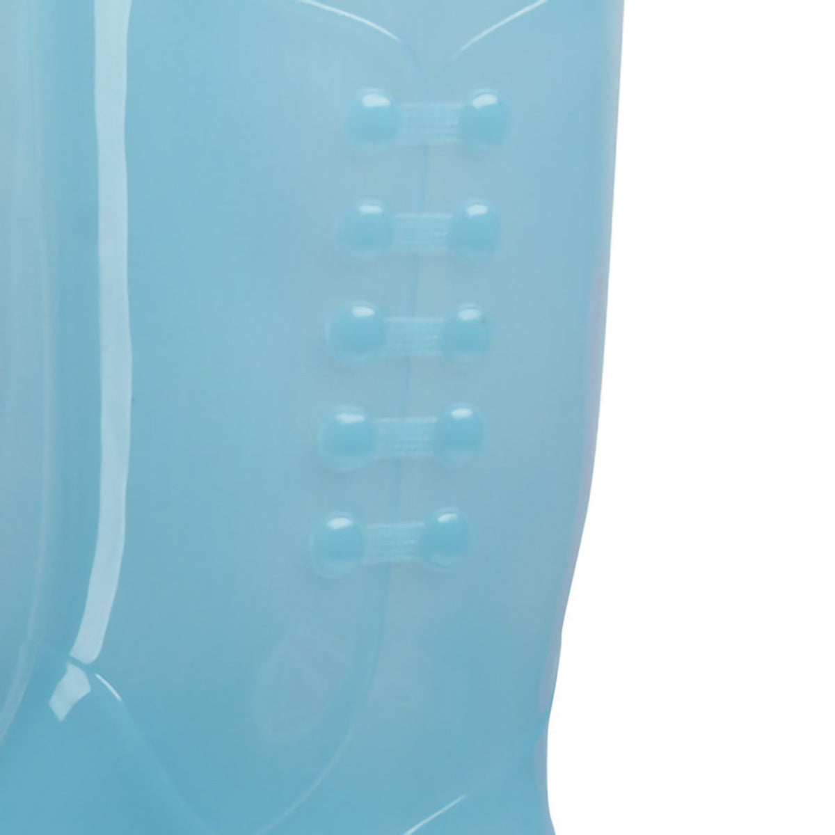 Tall Rain Boots Non Slip Waterproof Rain Shoes PVC Transparent Rain Footwear with Plush Cotton Coverfor Women Adults Blue 38