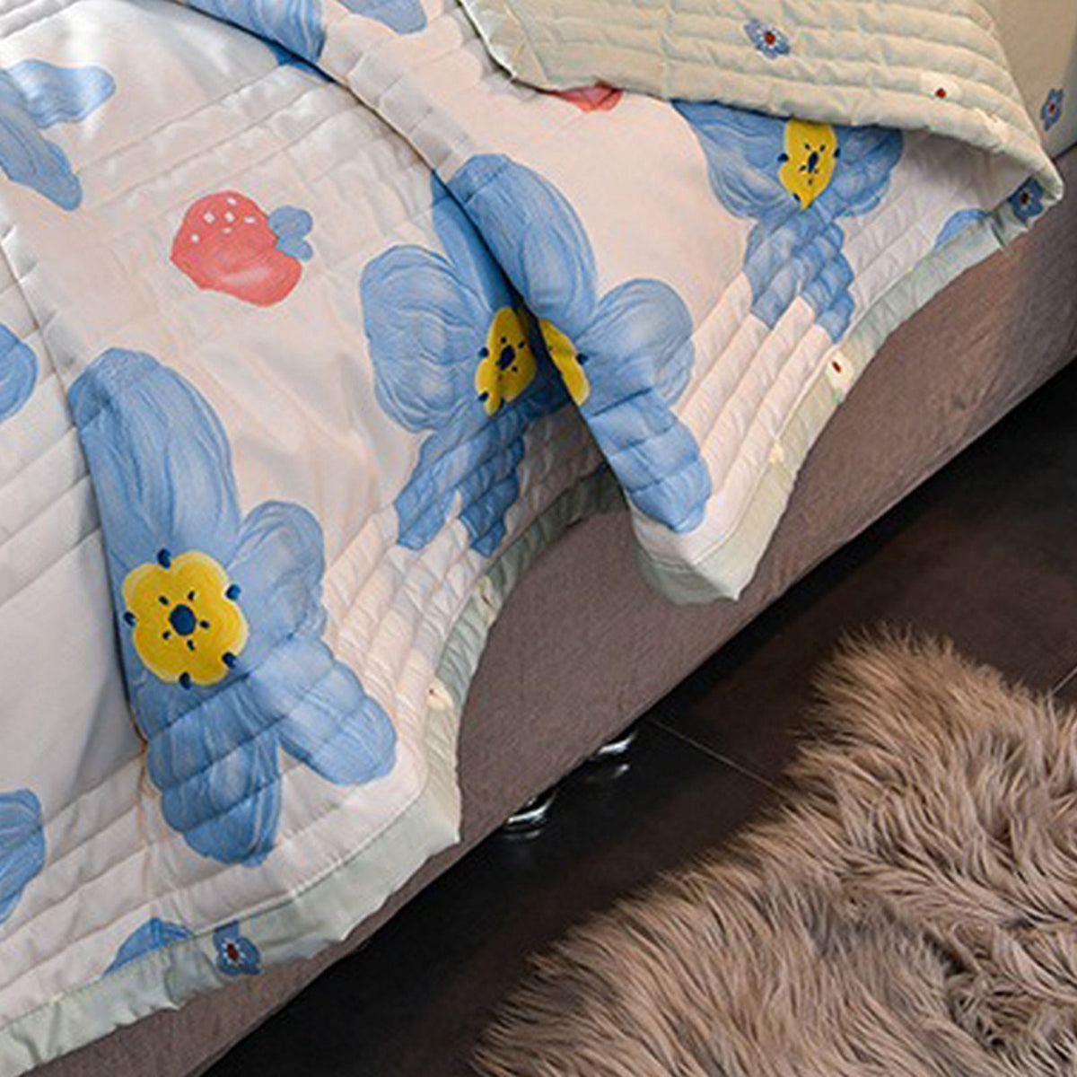 Air Conditioner Quilt Washable Cotton Lightweight Quilt Summer Comforter for Children Adult Type 4 150x200cm
