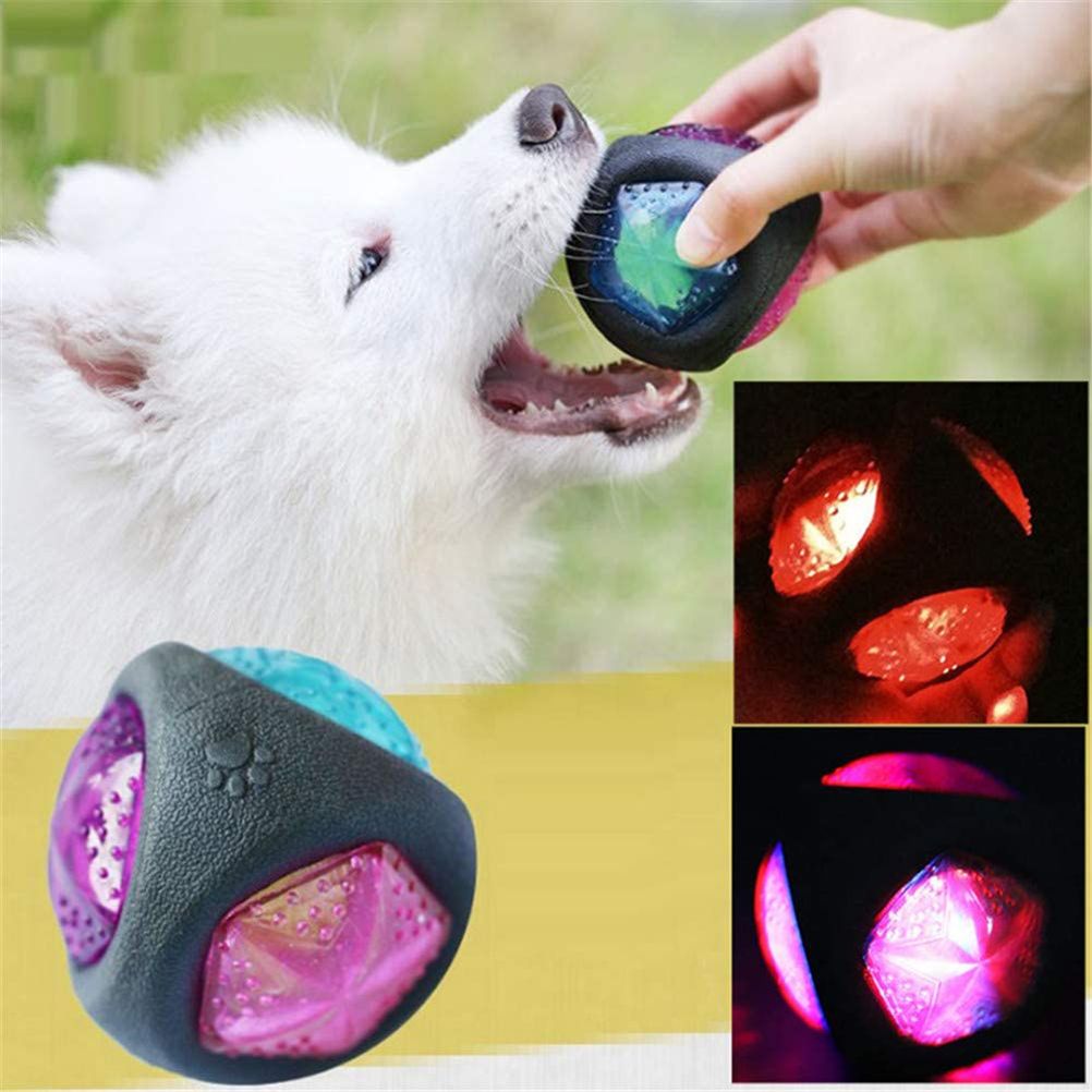 Rubber Dog Ball Puppy Bite Resistant Ball Dental Care Toy for Pet Molar Training Ball