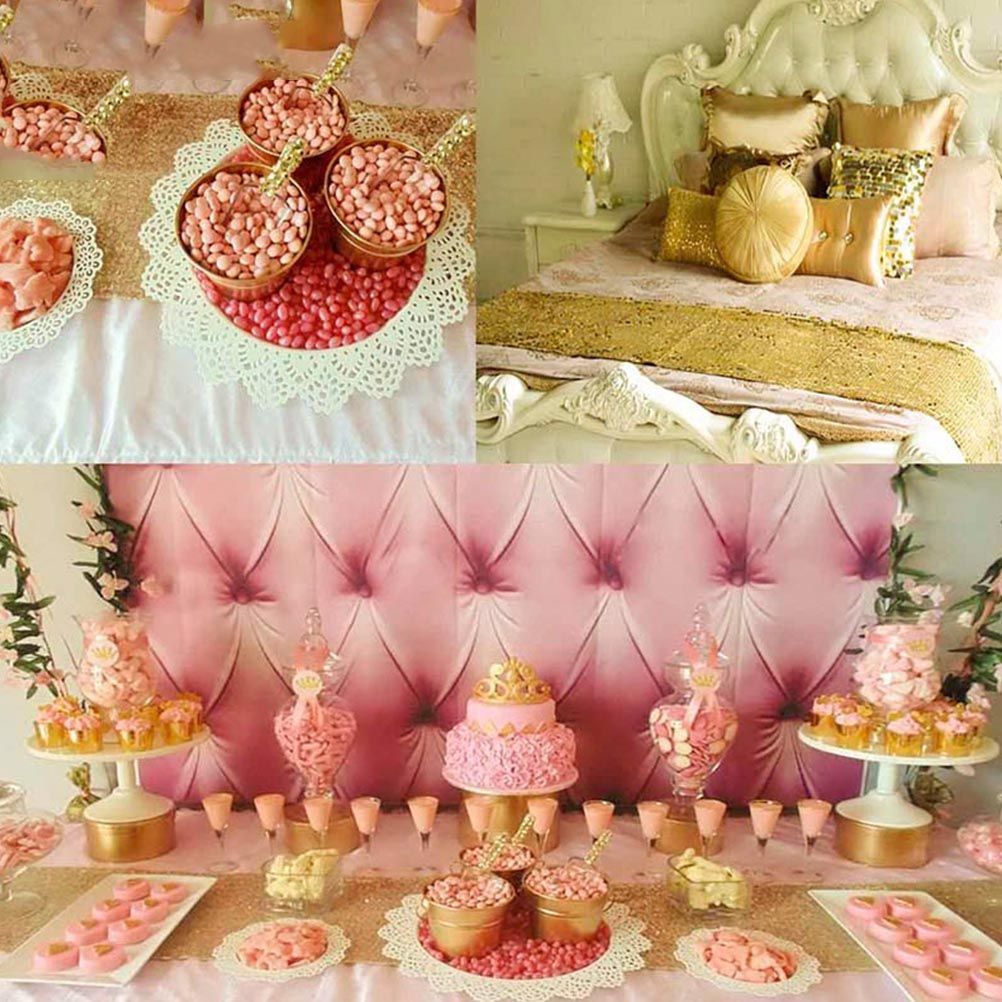 30x180cm Sparkly Sequin Table Runner Wedding Party Christmas Table Runner Tablecloth Decoration