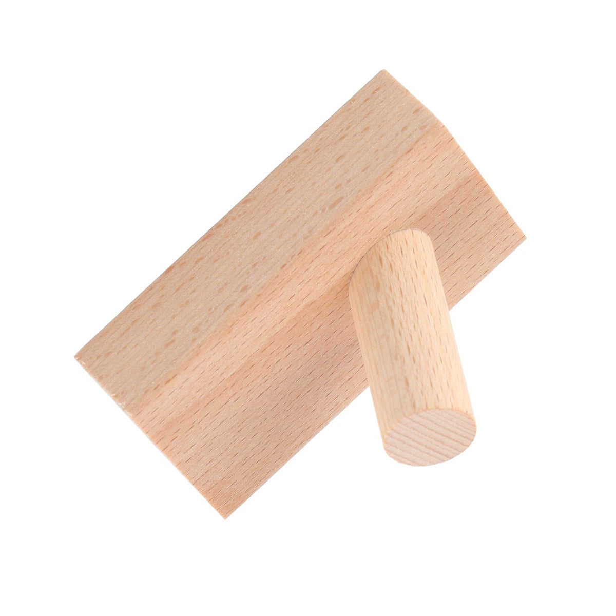 Wooden Wall Hook Vintage Single Hook Natural Wooden Coat Hook Wall Mounted Hook for Home