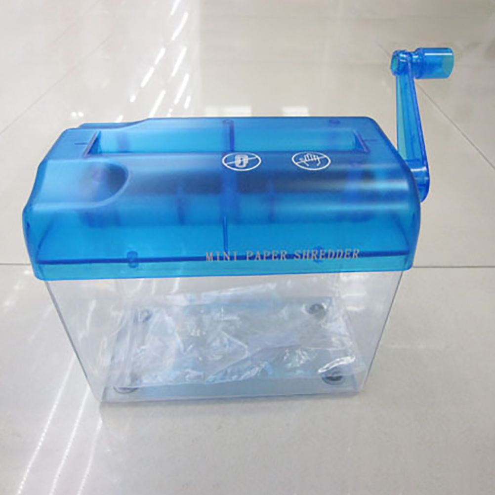 Portable Mini Shredder Manual Paper Documents Cutting Tool for Home Office