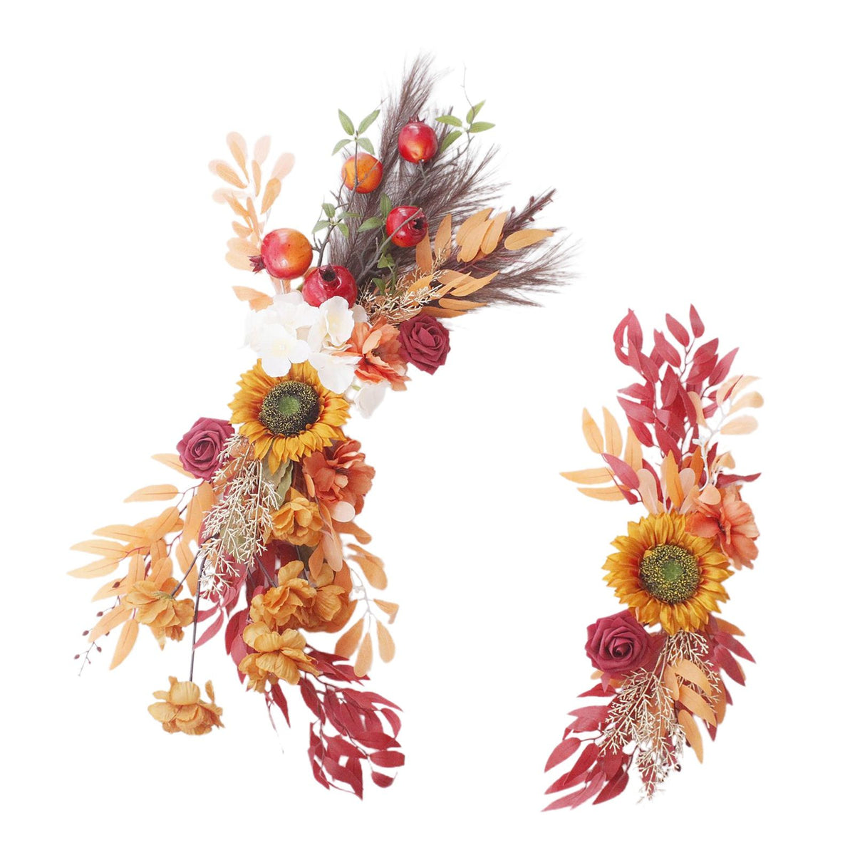 Artificial Flower Lintel Swags Sunflower Arch Silk Floral Swag Wedding Decoration