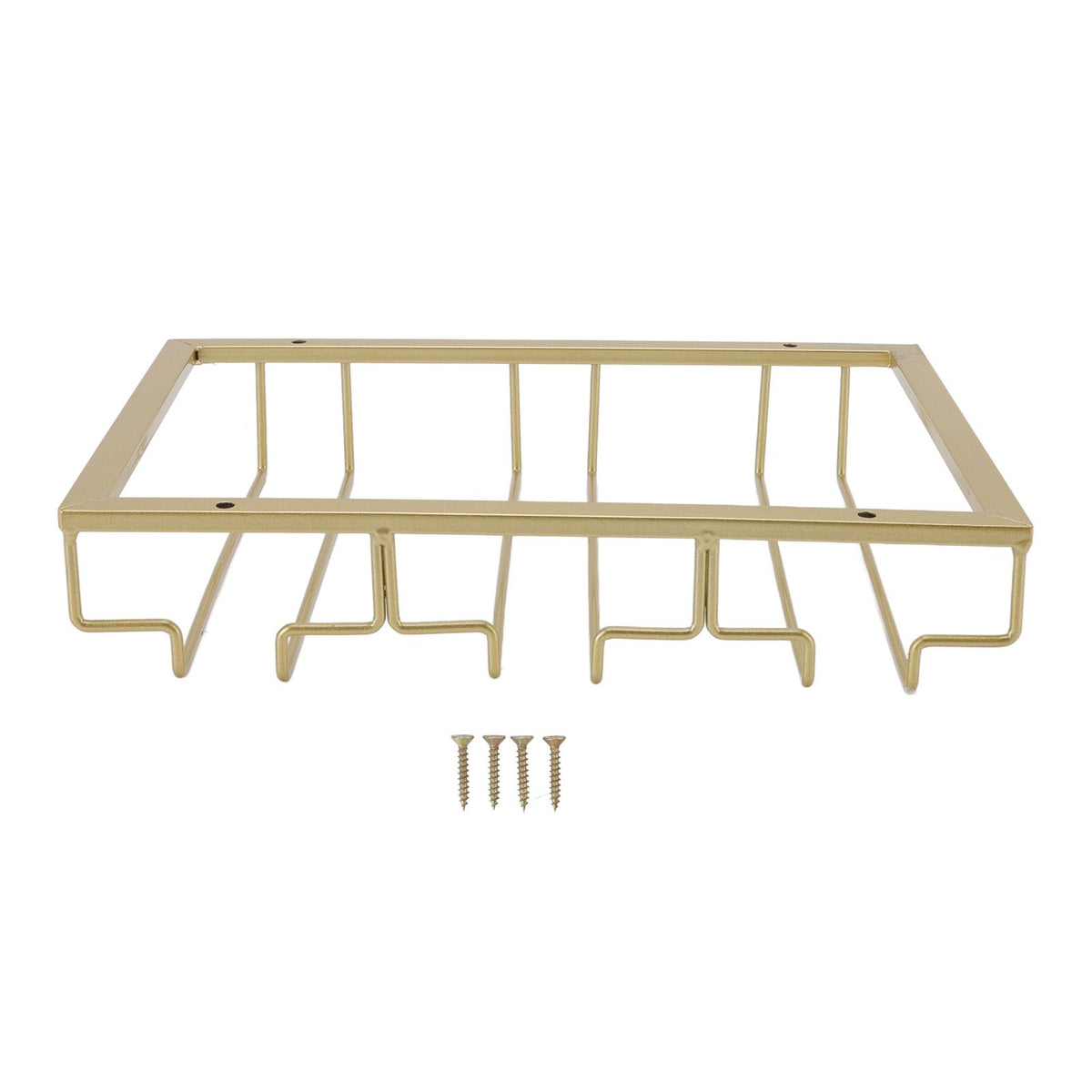 Iron Art Upside Down Wine Glass Holder European Style Hanging Wine Glass Rack Under Cabinet Gold