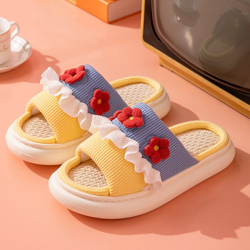 Slipper Comfortable Quick Drying Breathable Skidproof Women Sandal for Home Bedroom Yellow 38/39 for 37-38