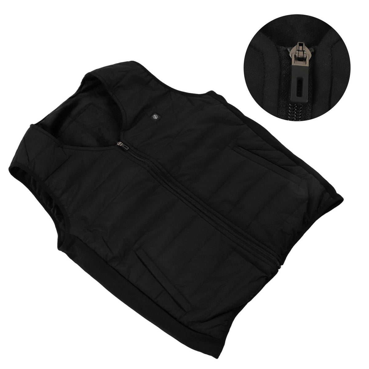 Heated Vest Cotton Four Zone Heating of Graphene V Neck USB Electric Jacket for Men and Women 5XL