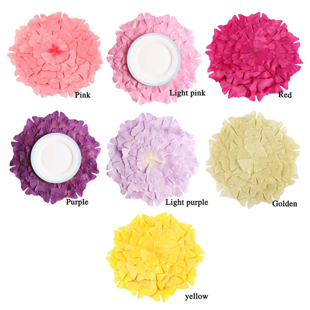 Ginkgo Leaf Placemat Multipurpose Durable Wear Resistance Exquisite Innovative Table Decorations