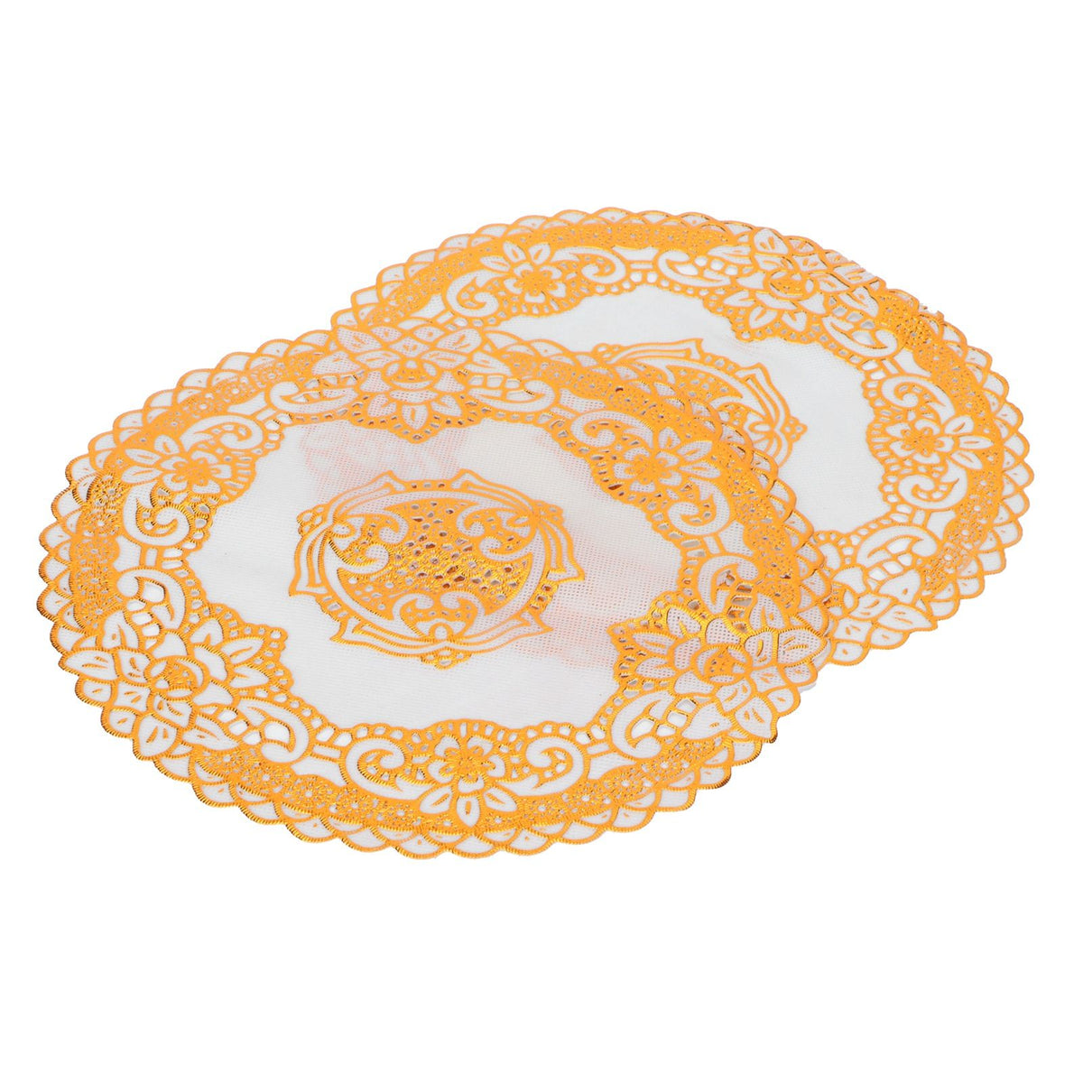 2PCS 20x20cm Table Mats Gold Placemats Coffee Cup Mat Coaster for Wedding Party SuppliesType 04