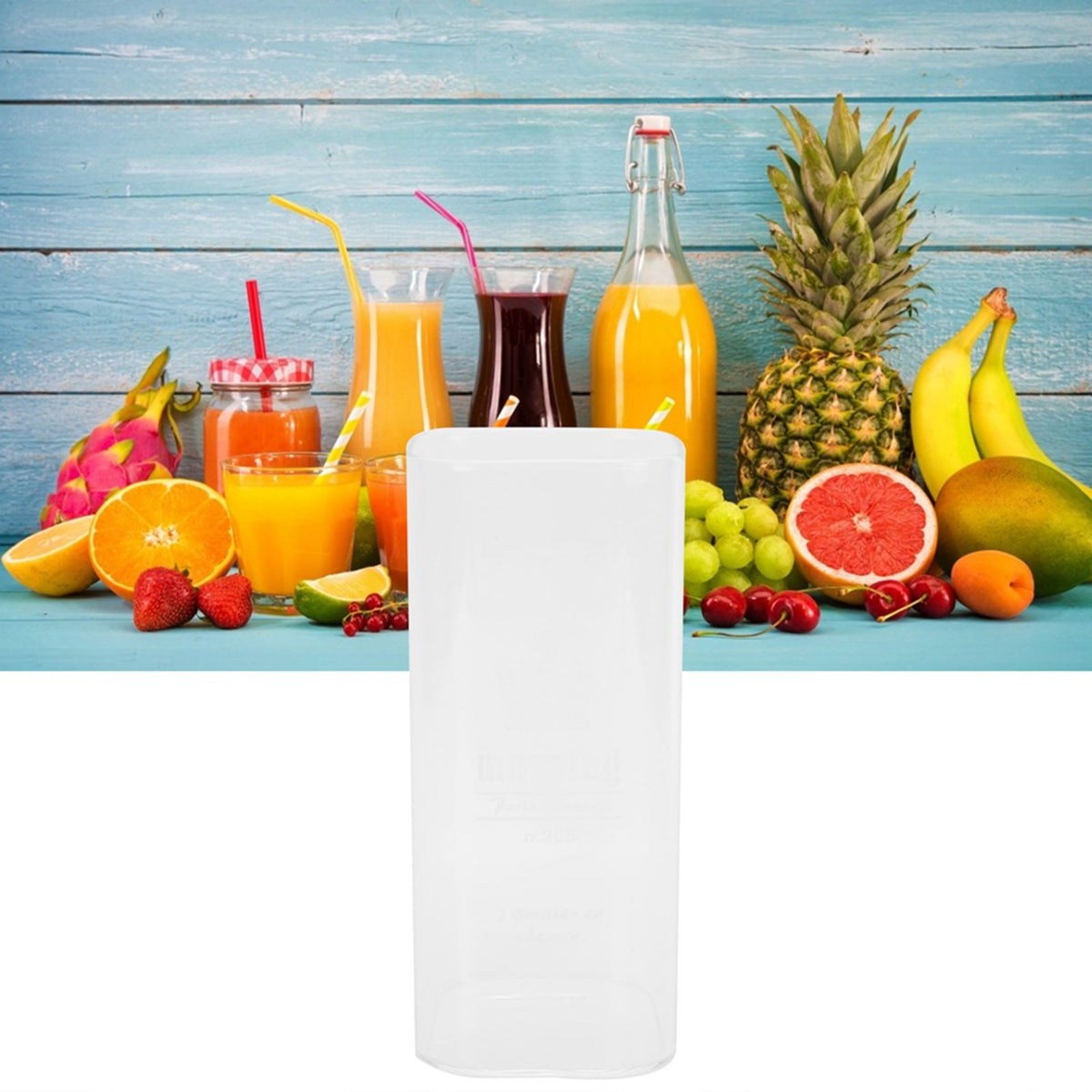 400ml Water Cup Square Heat-Resistant Glass Mug Beverage Milk Breakfast Cup DrinkwareCrown Pattern