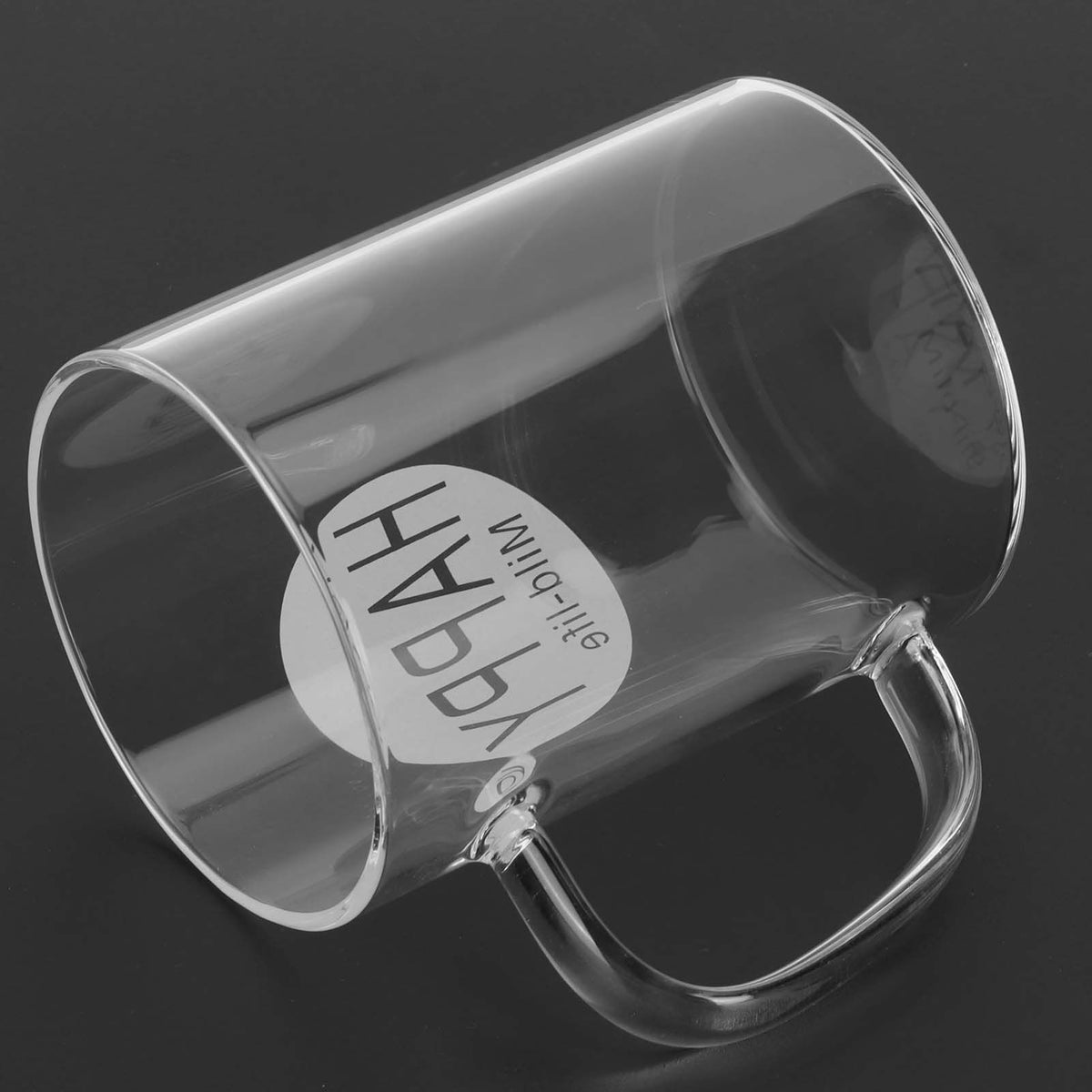 350ml Coffee Cup Transparent High Borosilicate Glass Mug with Handle for Milk Tea Beverage