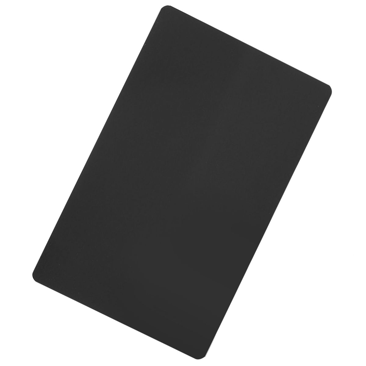 50Pcs Impressive Blanks Laser Mark Engraved Metal Business Visiting Name Cards (Black)