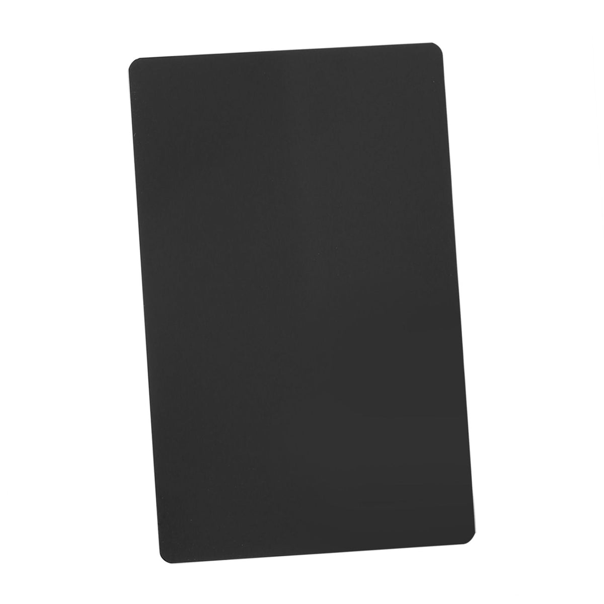 50Pcs Impressive Blanks Laser Mark Engraved Metal Business Visiting Name Cards (Black)