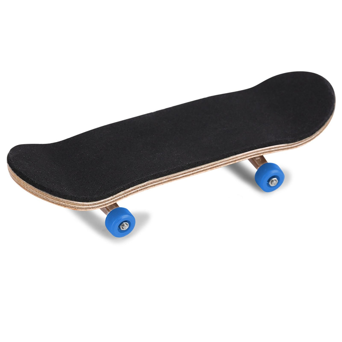 1Pc Maple Wooden Alloy Fingerboard Finger Skateboards With Box Reduce Pressure Gifts Dark Blue